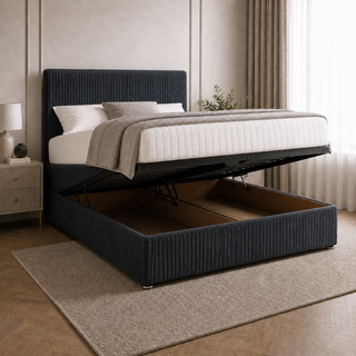 Midnight Divan Bed - Cord Fabric