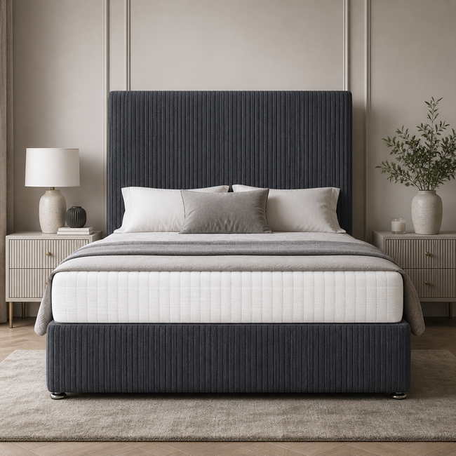 Midnight Divan Bed - Cord Fabric
